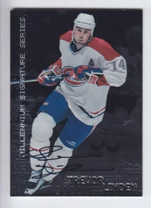 1999-00 ITG BAP FIRMA TREVOR LINDEN AUTO #129 AUTÓGRAFO Be Player Canadiens - Imagen 1 de 1