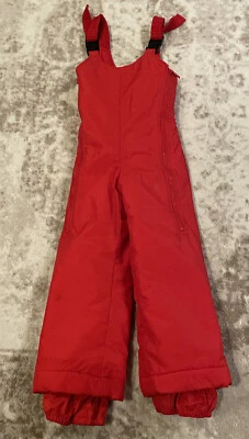 Traje de Nieve Lands End Oferta de Nieve Pantalón Rojo Juvenil Talla 5/6 Niñas Foto 1 de 4
