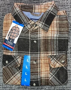 Camisa de franela tejida Chaps ajuste regular talla grande nueva con etiquetas - Imagen 1 de 4