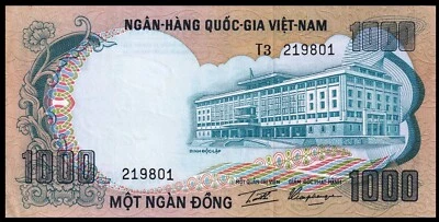 South Vietnam 1000 Dong P 34 a ND (1972) UNC-AU - Image 1 of 2