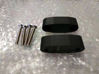 EXTENSORES DE ESPEJO YAMAHA FZR1000 94-95 20mm FIJACIONES NEGRAS E INOXIDABLES.  Foto 1 de 4