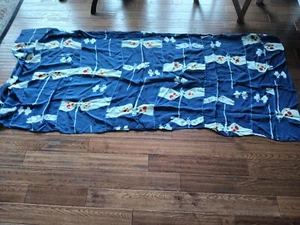 Vintage japanische Futonabdeckung, blaues Libellendesign, Seide, 41"" x 90"", Boro - Bild 1 von 4