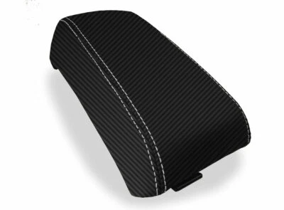 Se adapta a Subaru Baja 2003-2006 fibra de carbono consola tapa reposabrazos cubierta puntada blanca Foto 1 de 4