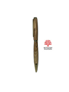 Stylo à bille en bois d'olivier fait main Jérusalem Bethléem sculpture stylos de luxe art