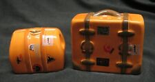 VINTAGE FIVE & DIME LUGGAGE / SUITCASES SALT & PEPPER SHAKERS- 1988 - MINT COND.