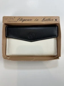 Destiny Collection - Portafoglio donna pochette Elegance in pelle pelle pelle spaccata NUOVO - Foto 1 di 7