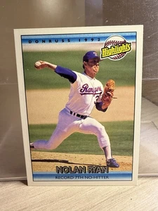 Donruss #154 1992 Nolan Ryan Texas Rangers - Imagen 1 de 2