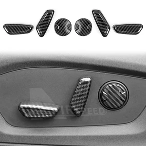 Car Seat Control Button Cover Trim Fits Ford Explorer 2020-2025 Carbon Print ABS - Picture 1 of 8