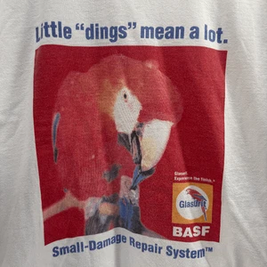 Glasurit BASF Automotive Paint Red Parrot White Graphic Shirt Size XL VTG Y2K - Picture 1 of 7