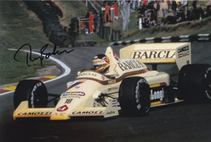 Thierry Boutsen **FIRMADA A MANO** Foto 8x10 ~ AUTOGRAFIADA ~ Fórmula Uno 1 - Imagen 1 de 1