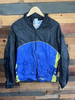 Vintage 90s Pro Spirit Multi colored Full Zip Windbreaker Jacket Retro Size XL Foto 1 de 4
