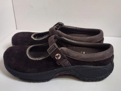Merrell Slip On Mary Jane Moc QForm Ortholite Dark Brown Suede Shoes Women's 7  - Image 1 of 4