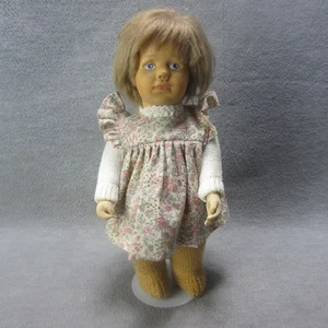 Gotz Admired Children Wood Carved Doll Artist Almut Augustin 10" Girl - Picture 1 of 11