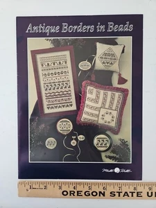 Mill Hill ANTIQUE BORDERS IN BEADS Beaded Cross Stitch Pattern Booklet FCE - Picture 1 of 8