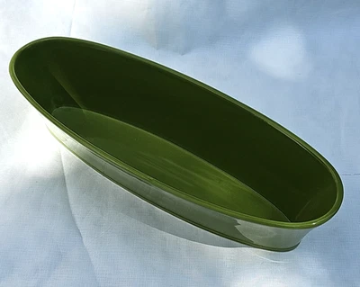 Southern Living at Home 14" Oval Serving Bowl Green NEW NO BOX - Image 1 of 4