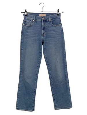 7 FOR ALL MANKIND Vaquero rectos Mujeres Vaquero Talla EU 34 azul look casual - Imagen 1 de 4