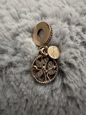 Pandora Rose Gold Sparkling Family Tree Dangle Charm 781728CZ - Image 1 of 4
