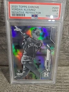 2020 Topps Chrome Yordan Alvarez #200 Negative Refractor PSA 9 RC Rookie SP - Bild 1 von 7
