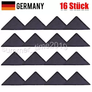 16 + 16 Anti Rutsch Teppich Ecken Antirutschmatte Teppich Stopper Waschbar Pads - Bild 1 von 9
