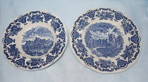 ENOCH WEDGWOOD ⚜�� Royal Homes of Britain, Blue Dining Service - Parts to Choose From - Picture 1 of 6