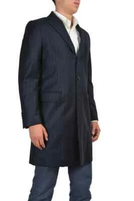 Ballantyne Blue 100% Wool Three Button Coat Retail $1050 Size XL - Image 1 of 4
