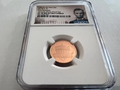 2018-S  LINCOLN CENT SILVER PF SET FIRST REL.  NGC PF70 RD U.C. TOP POP ONLY 279 - Image 1 of 4
