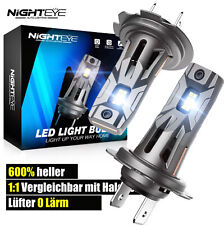 Produktbild - NIGHTEYE 2X H7 LED Scheinwerfer Kit 60W 12000LM COB 6500K Weiß Halogen Umbausatz