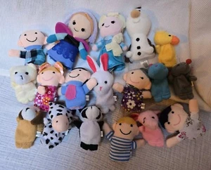 Set Of 17 Vintage Puppet lot Including Some Disney Finger Puppets - Picture 1 of 17