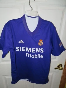 Real Madrid Adidas 2002-2003 Reversible Jersey Purple White Size Small? - Picture 1 of 10