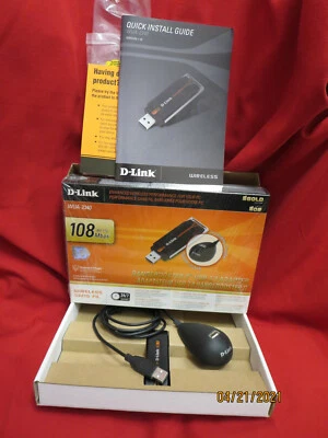 Adaptador WiFi D-Link Rangebooster G USB 2.0 108Mbps 802.11g Foto 1 de 2