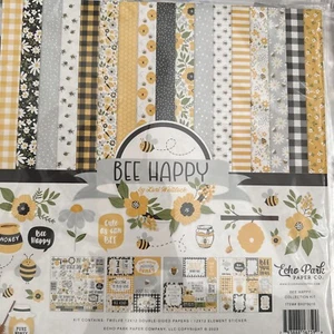Kit de colección Echo Park 12" x 12" BEE HAPPY ~ ¡Hermoso! ¡Envío rápido! - Imagen 1 de 1