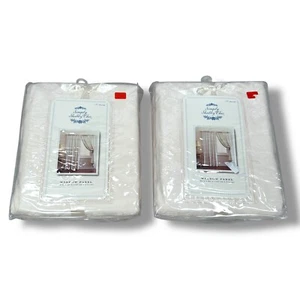Simply Shabby Chic Window Panels 54" x 84" Lot of 2 Floral Ivory 068 03 0389 New - Picture 1 of 10