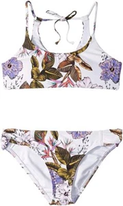 O'NEILL Girl's Allure Paradise Bralette Top Set Little Kids White Size 6 1424 - Picture 1 of 1