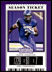 2019 Panini Contenders Draft Picks #28 David Johnson - Picture 1 of 2