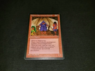 MTG 1x Legends red rare LP Italian FBB Kobold Overlord - Reserved List - Image 1 of 2