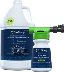 Eco Strong Outdoor Odor Eliminator | outside Dog Urine Enzyme Cleaner – Powerful - Picture 1 of 12