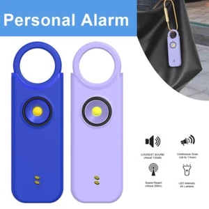 2 Personal Safety Alarm Rechargeable Security Siren SOS Alarm Woman Protection - Picture 1 of 8