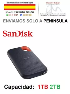 Disco Externo solido SSD SanDisk Extreme Portable V2 USB 3.2 Gen 2 ( 1TB 2TB ) - Imagen 1 de 3