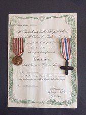 Vittorio Veneto Diploma Di Cavalier