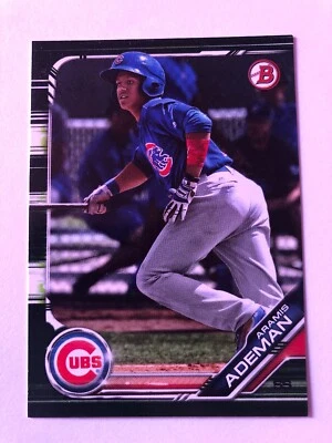 2019 Bowman Prospects ARAMIS ADEMAN  CAMO GREEN PARALLEL  RC  Chicago Cubs - Image 1 of 2
