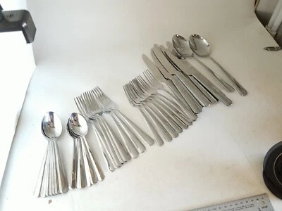 42 pcs Oneida Stainless Flatware Set Service For 8 2 Serving Spoons - Image 1 of 4