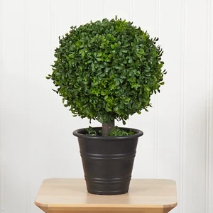 23” Boxwood Ball Topiary Artificial Tree Home Decor Indoor/Outdoor. Retail $99 - Picture 1 of 1