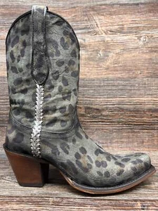 a4246 Stivali western donna 10 pollici stampa leopardata punta quadrata di Corral - Foto 1 di 4