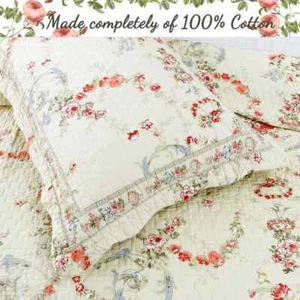 ¡NUEVO! ~ ACOGEDOR JUEGO DE EDREDÓN BLANCO MARFIL BLANCO MARFIL ROMÁNTICO SHABBY CHIC ROSA ROSA ROSA ROSA - Imagen 1 de 6