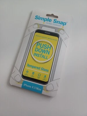 Protector de pantalla a presión simple para iPhone X Max Foto 1 de 4