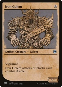 Iron Golem Foil (348) Showcase Adventures in the Forgotten Realms AFR MTG Magic - Bild 1 von 1