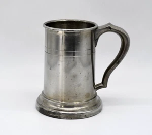 Taza de piedra de cerveza de peltre - Connecticut House Pewters ~ 5" de alto - deslustre / pátina - Imagen 1 de 12
