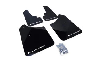 Rally Armor for 2003-2008 Subaru Forester UR Black Mud Flap w/ White Logo - Picture 1 of 1