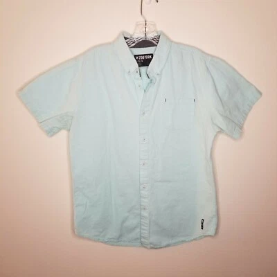 Zoo York Mens Light Blue Short Sleeve Pocket Button Up Size L - Image 1 of 4