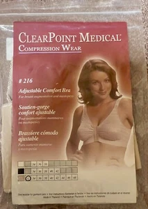Clearpoint Medical Adjustable Post-Surgical Comfort Bra - # 216 (Size 32) - Picture 1 of 6